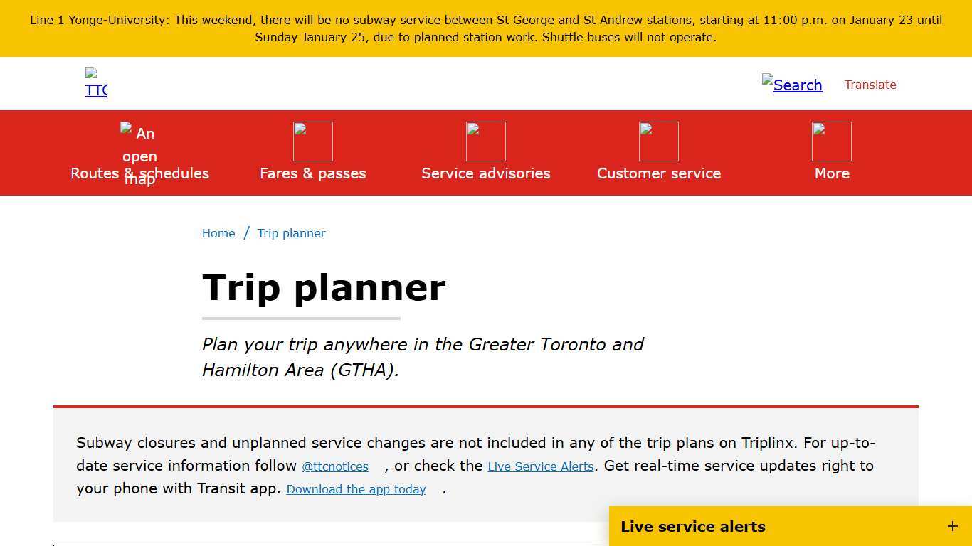 Trip planner